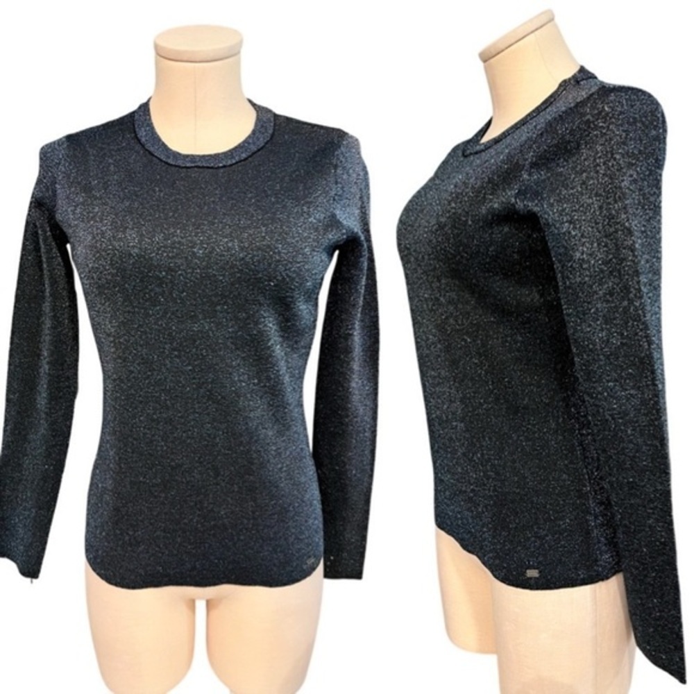 Superdry Dark Blue Sparkly Long Sleeve Top